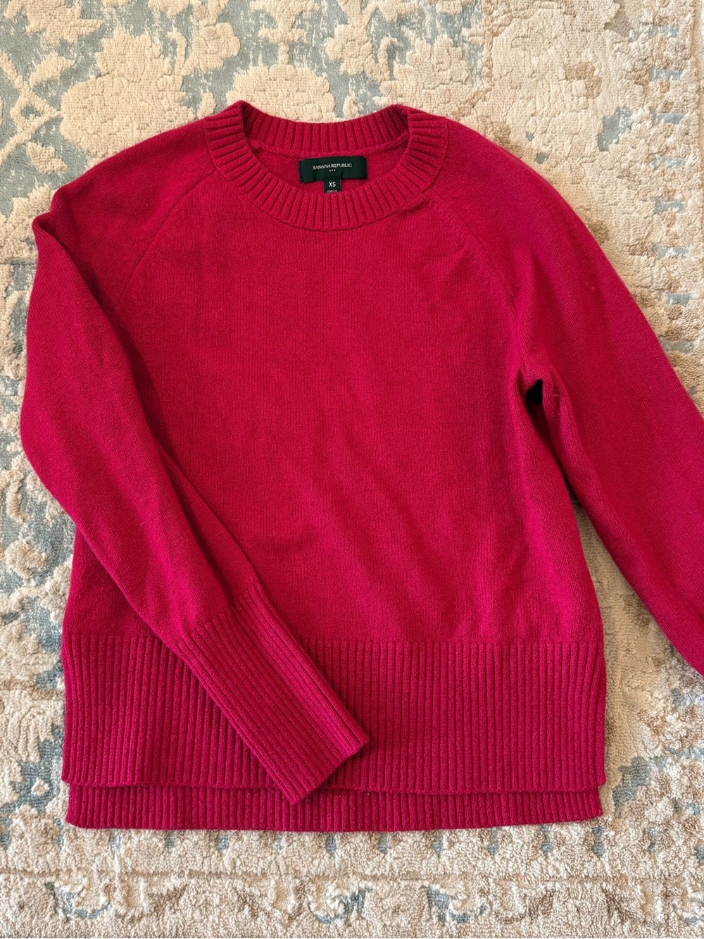 Banana Republic Raspberry Crewneck Sweater